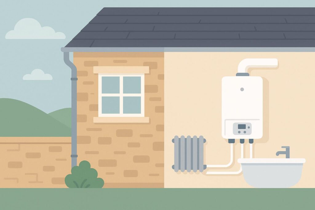 worcester condensing boiler bath